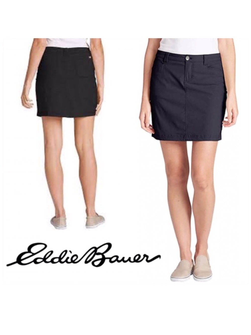 Eddie Bauer Adventurer 2.0 Skort – Black Performance Athletic Skirt – Size 6